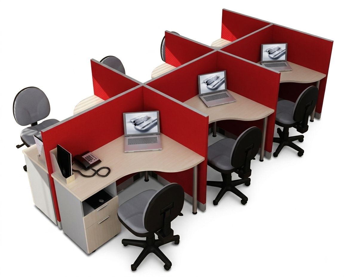 Modular Office Corner Workstation variant CW-002 for IT & Technology - office furniture manufacturer Mumbai