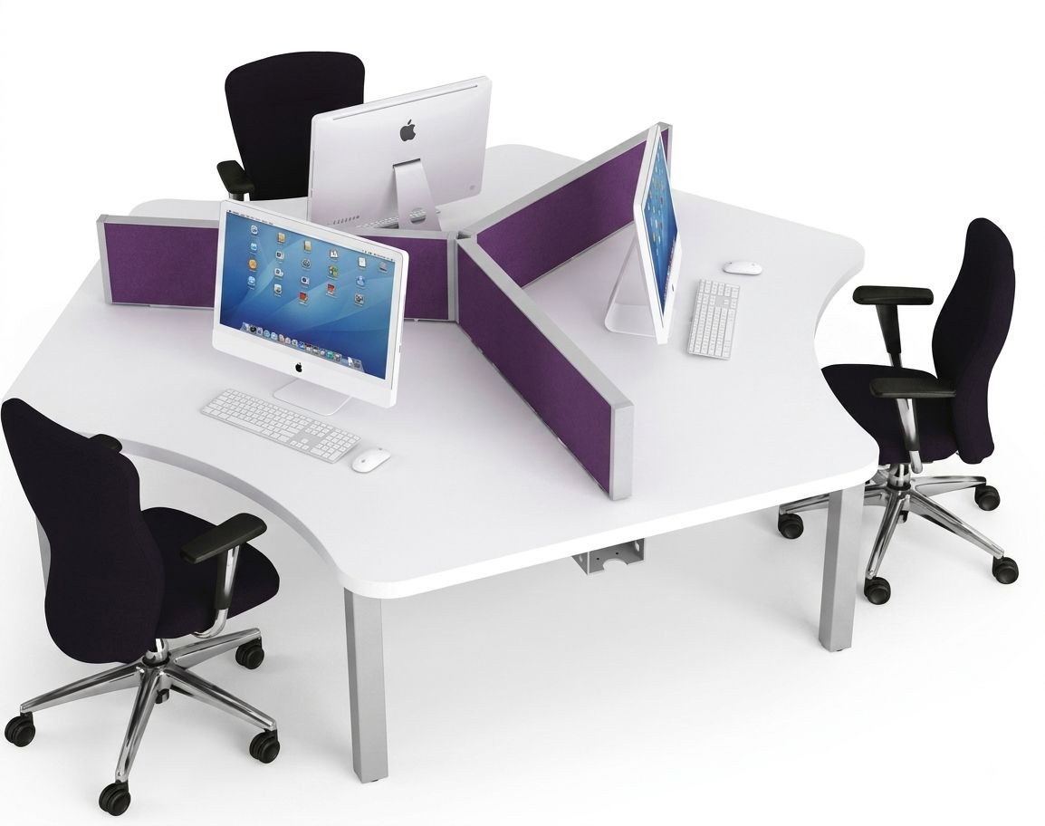 Modular Office Corner Workstation variant CW-003 for IT & Technology - office furniture manufacturer Mumbai
