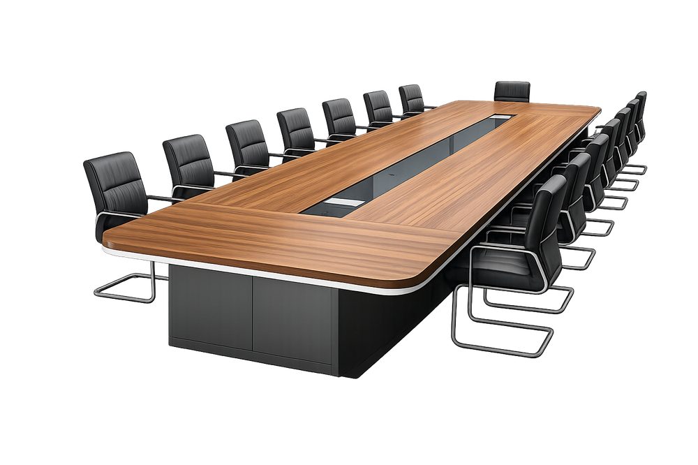 Boardroom conference tables with cable management